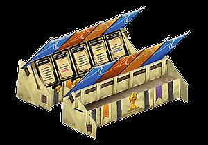 Картонные трибуны для игры Super Fantasy Brawl