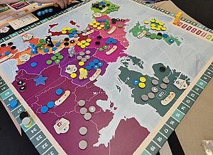 Игровое поле к концу игры на пять игроков