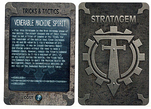 
                            Изображение
                                                                промо
                                                                «Adeptus Titanicus: The Horus Heresy – Venerable Machine Spirit Stratagem Promo Card»
                        