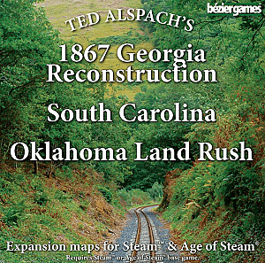 Age of Steam Expansion: 1867 Georgia Reconstruction, South Carolina & Oklahoma Land Rush