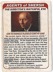 Agents of SMERSH: The Director's Watchful Eye Promo Card
