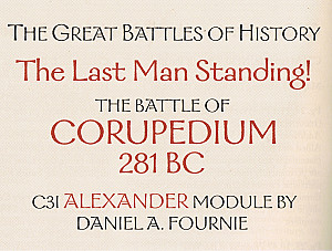 
                            Изображение
                                                                дополнения
                                                                «Alexander Battle Module: The Battle of Corupedium, 281 BC»
                        