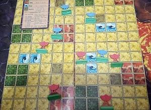 Пример поля, фишки и памятка