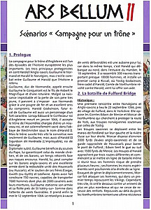 
                            Изображение
                                                                дополнения
                                                                «Ars Bellum II: Scénarios "Campagne pour un trône"»
                        