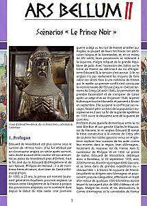 
                            Изображение
                                                                дополнения
                                                                «Ars Bellum II: Scénarios "Le Prince Noir"»
                        