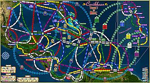 
                            Изображение
                                                                дополнения
                                                                «Caribbean (fan expansion for Ticket to Ride: Rails and Sails»
                        