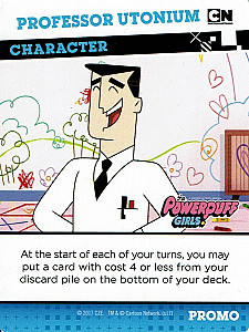 
                            Изображение
                                                                промо
                                                                «Cartoon Network Crossover Crisis: Animation Annihilation Deck building game - Professor Utonium Promo Card»
                        