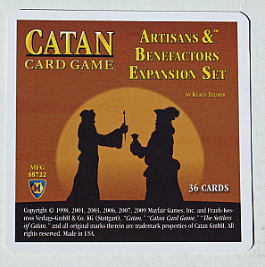 
                            Изображение
                                                                дополнения
                                                                «Catan Card Game: Artisans & Benefactors»
                        