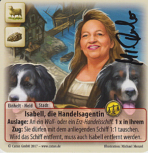 
                            Изображение
                                                                дополнения
                                                                «Catan: Das Duell – Sonderkarte 2017: Isabell, die Handelsagentin»
                        
