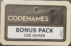 
                            Изображение
                                                                дополнения
                                                                «Codenames: Bonus Pack – CGE Games»
                        