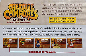 
                            Изображение
                                                                дополнения
                                                                «Creature Comforts: Talents Micro-Expansion»
                        
