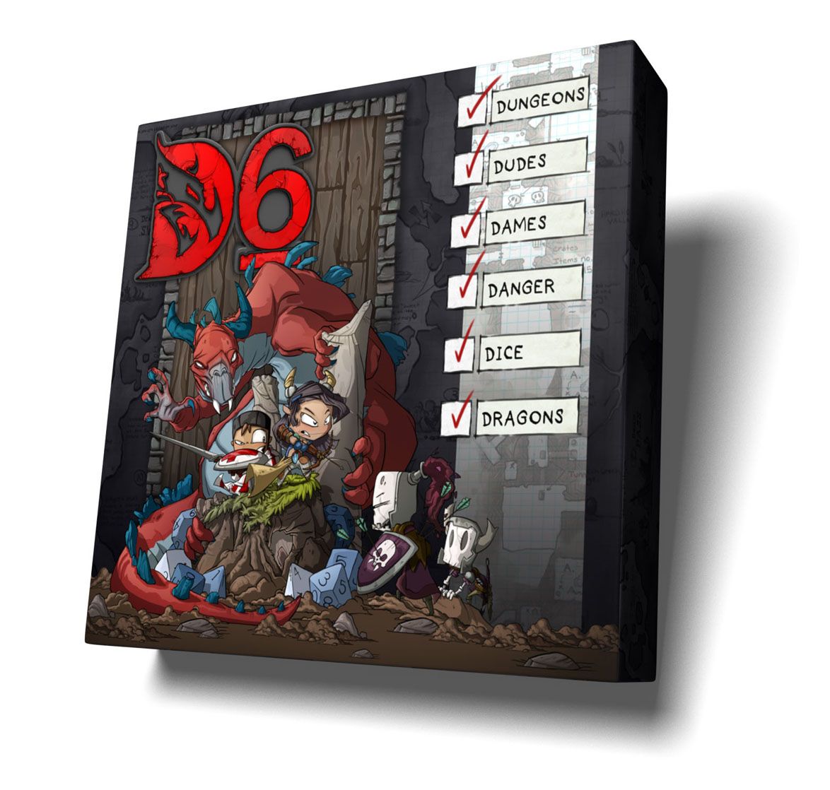 D6: Dungeons, Dudes, Dames, Danger, Dice and Dragons!»