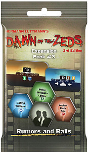 
                            Изображение
                                                                дополнения
                                                                «Dawn of the Zeds (Third edition): Expansion Pack #3 – Rumors and Rails»
                        
