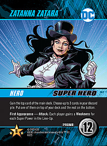 DC Comics Deck-Building Game: Zatanna Zatara promo card