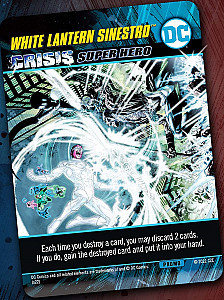 DC Deck-Building Game: White Lantern Sinestro and Red Lantern Spectre Promo Cards