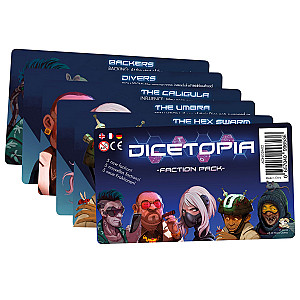 
                            Изображение
                                                                дополнения
                                                                «Dicetopia: Faction Pack»
                        