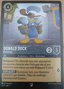 Disney Lorcana: Donald Duck Musketeer Promo