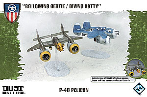 
                            Изображение
                                                                дополнения
                                                                «Dust Tactics: Allies P-48 Pelican – "Bellowing Bertie / Diving Dotty"»
                        