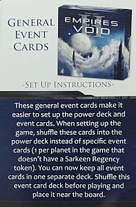 Empires of the Void II: General Event Cards