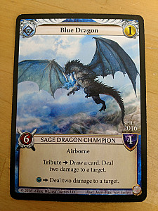 Epic Card Game: Blue Dragon Alternate Art Promo Card
