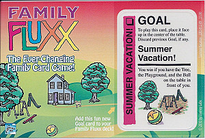 Family Fluxx: Summer Vacation Promo Postcard