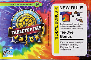 Fluxx: TableTop Day Tie-Dye Bonus Promo Postcard