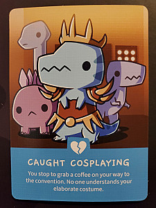 Happy Little Dinosaurs: Caught Cosplaying promo card