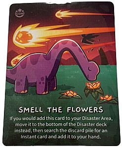 Happy Little Dinosaurs: Smell The Flowers promo card