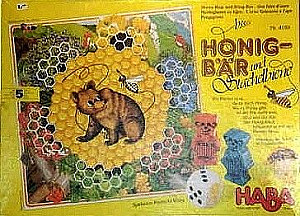 Honigbär und Stachelbiene