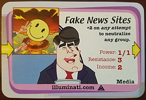 Illuminati: Fake News Sites Promo Card