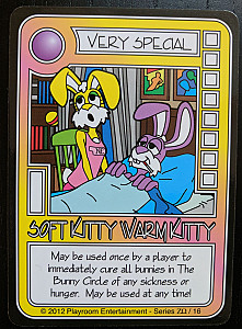 
                            Изображение
                                                                промо
                                                                «Killer Bunnies and the Conquest of the Magic Carrot: Soft Kitty Warm Kitty Promo Card»
                        
