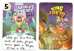 King of Tokyo: Garfield's Gift Promo Card