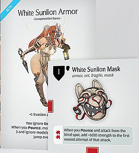 Kingdom Death: Monster – White Sunlion Armor & White Sunlion Mask