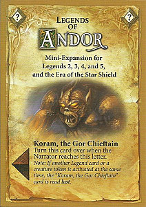 
                            Изображение
                                                                дополнения
                                                                «Legends of Andor: Koram, the Gor Chieftain»
                        