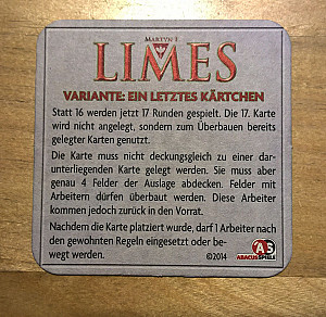 
                            Изображение
                                                                дополнения
                                                                «Limes: Ein letztes Kärtchen»
                        