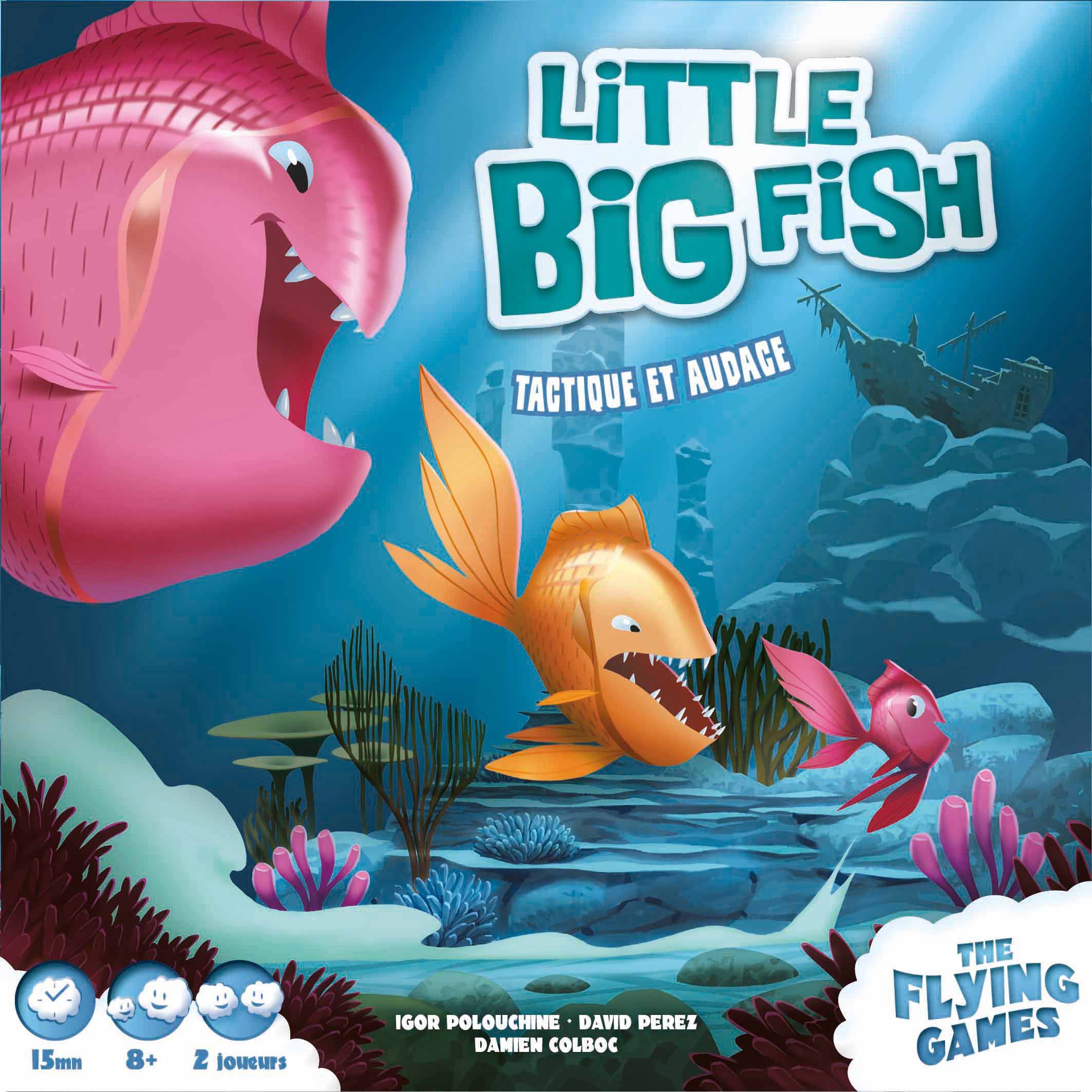 Little fish перевод. Little big игра. Биг Фиш геймс. Настольная игра про рыб. Игра маленькая рыбка.