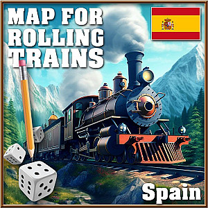 Map for Rolling Trains: Spain