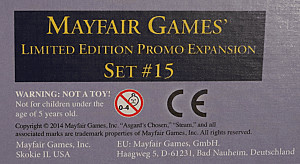 
                            Изображение
                                                                промо
                                                                «Mayfair Games' Limited Edition Promo Expansion Set #15»
                        