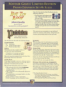 
                            Изображение
                                                                промо
                                                                «Mayfair Games' Limited Edition Promo Expansion Set #9»
                        