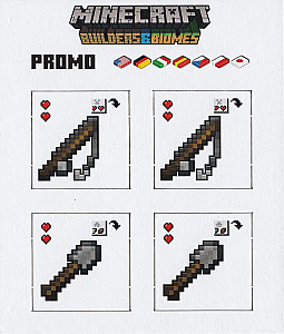 Minecraft: Builders & Biomes Fishing Rod and Shovel promo cards