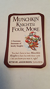 
                            Изображение
                                                                дополнения
                                                                «Munchkin Knights: Four More»
                        