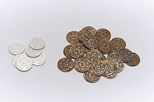 Near and Far - metal coins