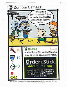 
                            Изображение
                                                                дополнения
                                                                «Order of the Stick Adventure Game: Zombie Gamers card»
                        