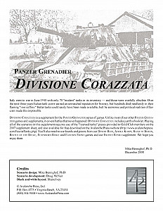 
                            Изображение
                                                                дополнения
                                                                «Panzer Grenadier: Divisione Corazzata»
                        