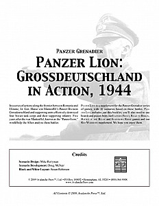 Panzer Grenadier: Panzer Lion – Grossdeutschland in Action, 1944
