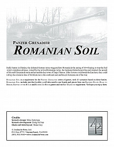 
                            Изображение
                                                                дополнения
                                                                «Panzer Grenadier: Romanian Soil»
                        