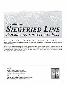 Panzer Grenadier: Siegfried Line – America on the Attack, 1944