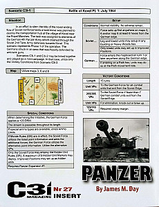 Panzer (second edition): C3i #27 Scenarios