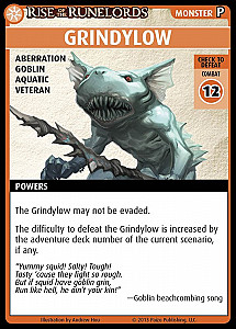 
                            Изображение
                                                                промо
                                                                «Pathfinder Adventure Card Game: Rise of the Runelords – "Grindylow" Promo Card»
                        