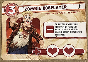 Run Fight or Die: Zombie Cosplayer Promo Card